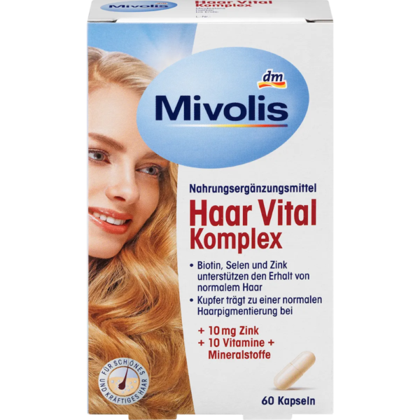 Mivolis Haar Vital Komplex  كومبليكس فيتال للشعر، 60 كبسولة، 26 جرام