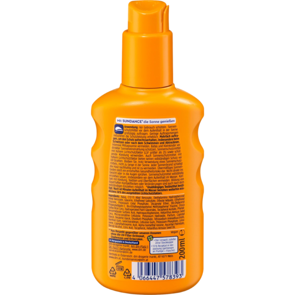 ⁦Sonnenspray LSF 50, 200 ml بخاخ واقي من الشمس بعامل حماية +50 – 200 مل، حماية عالية وفورية من أشعة الشمس⁩ - الصورة ⁦2⁩