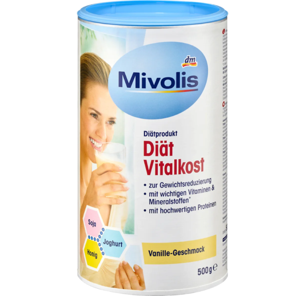 ⁦Mivolis Diät Shake شيك الحمية، غذاء حيوي بنكهة الفانيليا والشوكولاتة - 500 جرام⁩ - الصورة ⁦6⁩