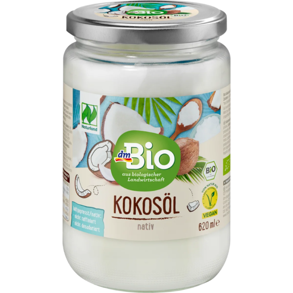 Kokosöl, nativ, 620 ml زيت جوز الهند الطبيعي – 620 مل