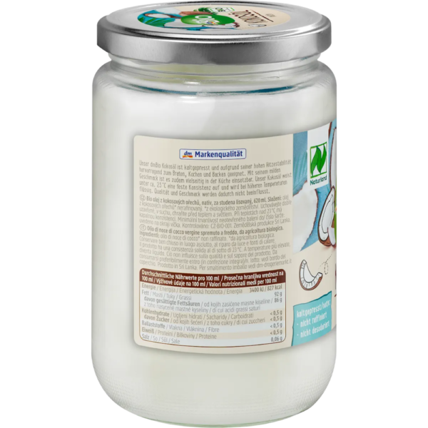 ⁦Kokosöl, nativ, 620 ml زيت جوز الهند الطبيعي – 620 مل⁩ - الصورة ⁦3⁩