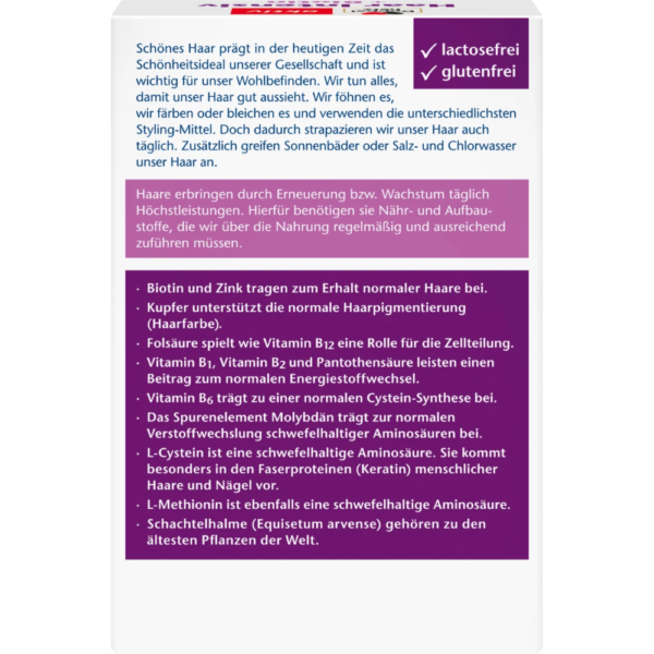 ⁦Doppelherz Haar Intensiv + Biotin كبسولات تقوية الشعر المكثفة مع البيوتين - 30 كبسولة (17.4 جم)⁩ - الصورة ⁦4⁩