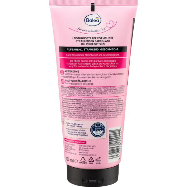 ⁦Balea PROFESSIONAL Conditioner Glossy Color بلسم إضاءة وتألق اللون - 200 مل⁩ - الصورة ⁦3⁩
