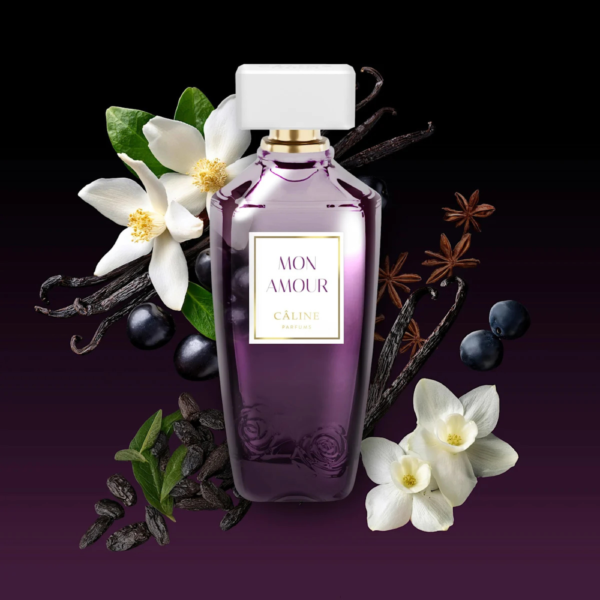 ⁦CÂLINE Mon Amour Eau de Parfum كالين – حبي الأبدي، عطر مركز (60 مل)⁩ - الصورة ⁦4⁩