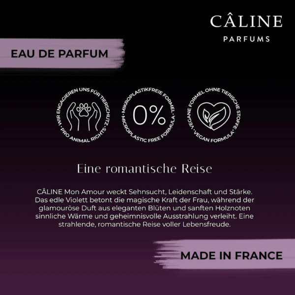 ⁦CÂLINE Mon Amour Eau de Parfum كالين – حبي الأبدي، عطر مركز (60 مل)⁩ - الصورة ⁦5⁩