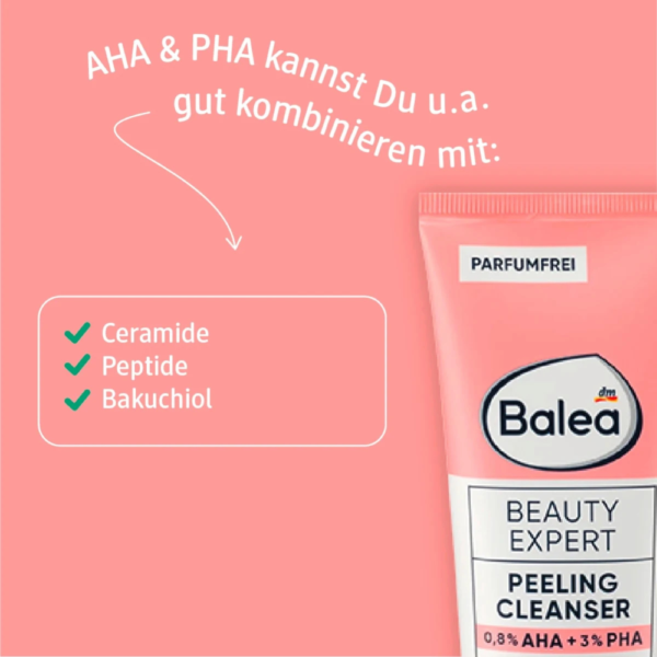 ⁦Balea Peeling Cleanser Beauty Expert باليه بيولينغ كلينزر بيوتي إكسبرت - منظف ومقشر للوجه 125 مل⁩ - الصورة ⁦5⁩